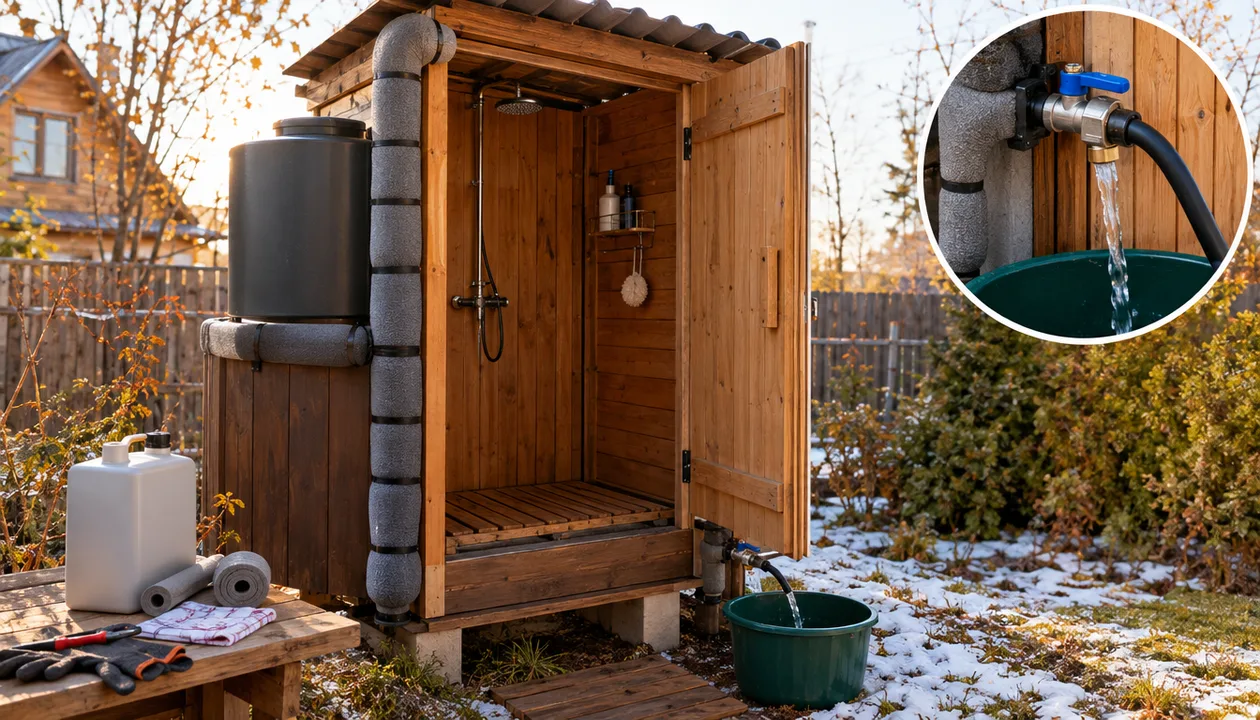 Всесезонный вариант: утепление и слив воды на зиму